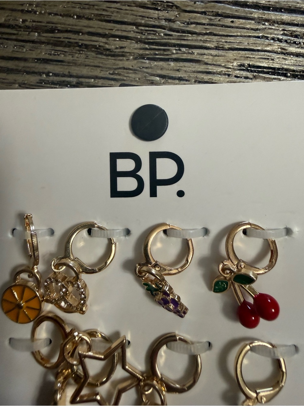 bp Gold and Multi-Color Shoelace Charms - Picture 2 of 4